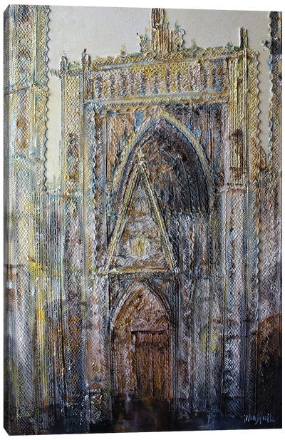 Rouen Cathedral In Lace No.10 Canvas Art Print - Wayne Sleeth