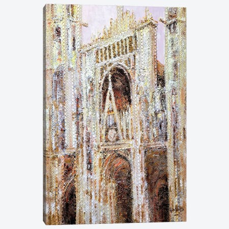 Rouen Cathedral In Lace No.11 Canvas Print #WSL254} by Wayne Sleeth Canvas Art