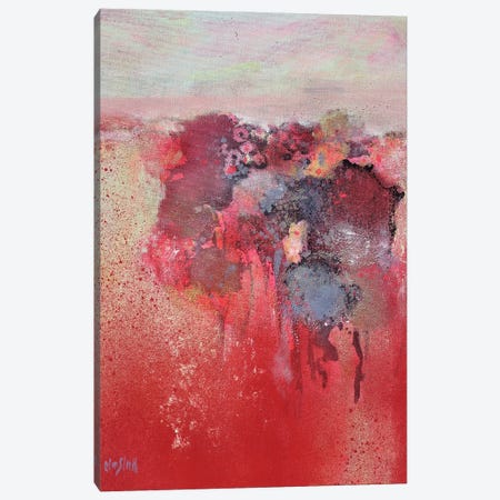 Trees In A Red Landscape Canvas Print #WSL261} by Wayne Sleeth Canvas Wall Art