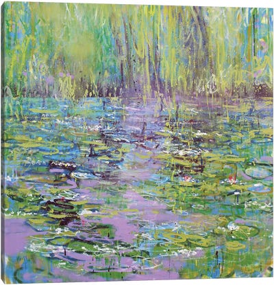 Giverny, Mmm No.16 Canvas Art Print - Water Lilies Collection