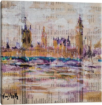 Westminster, Inflation Canvas Art Print - United Kingdom Art