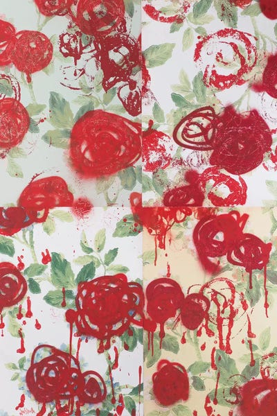 Unexpected Red: My English Rose Garden by Wayne Sleeth