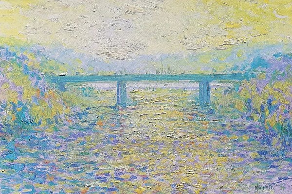 Impression, Morning .Bridges On The River