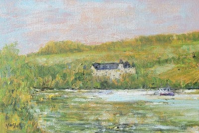 Canvas Print: Chateau On The Moselle River by Wayne Sleeth - thumbnail