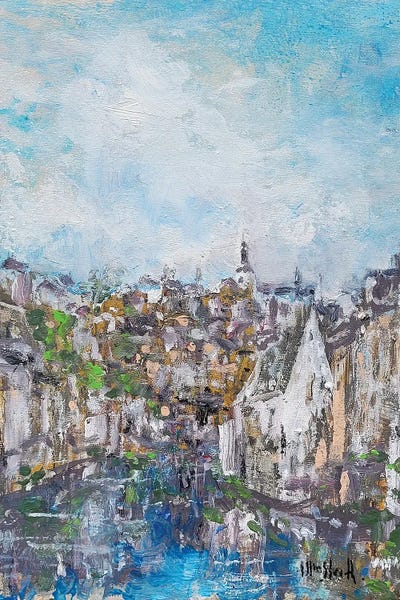 Wayne Sleeth: The Old Town, Luxembourg by Wayne Sleeth
