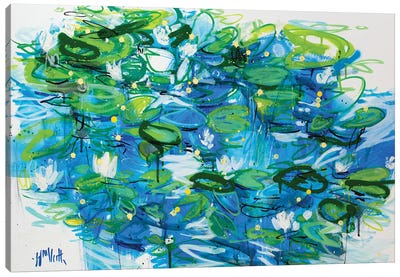 No. 43 Canvas Art Print - Water Lilies Collection