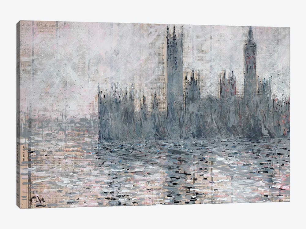 Westminster, Gray by Wayne Sleeth 1-piece Canvas Wall Art