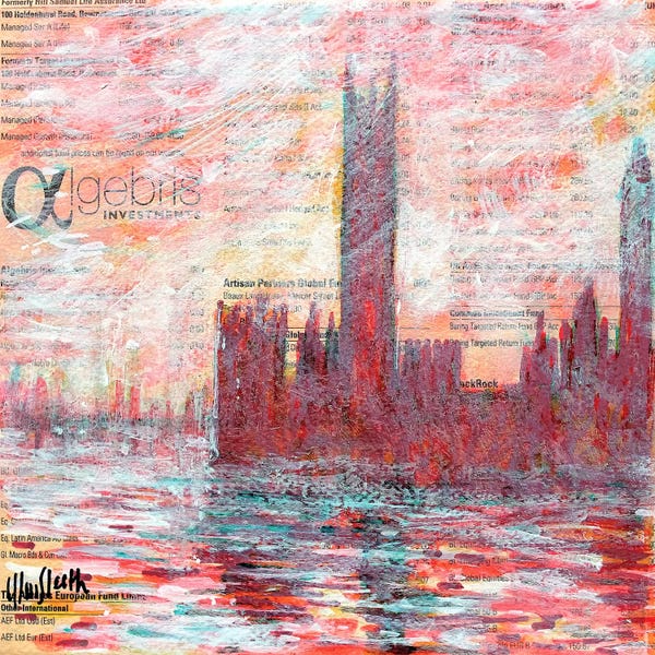 Artists Like Monet: Westminster, Red by Wayne Sleeth