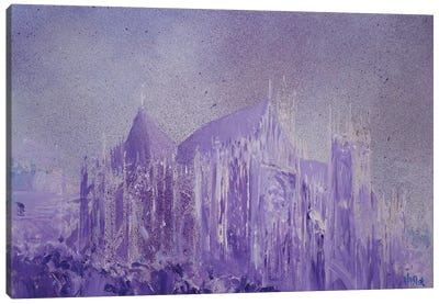 Cathedral No. 2 Canvas Art Print - Purple Art