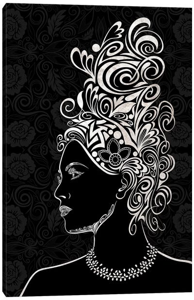 Beauty & Grace in Black & White Canvas Art Print - Fashion Art