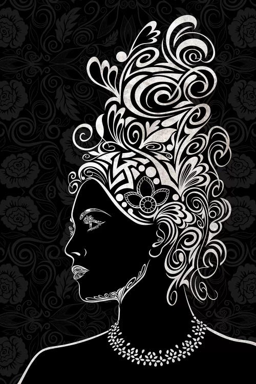 Beauty & Grace in Black & White by 5by5collective wall art