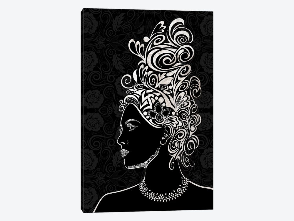 Beauty & Grace in Black & White by 5by5collective 1-piece Canvas Wall Art