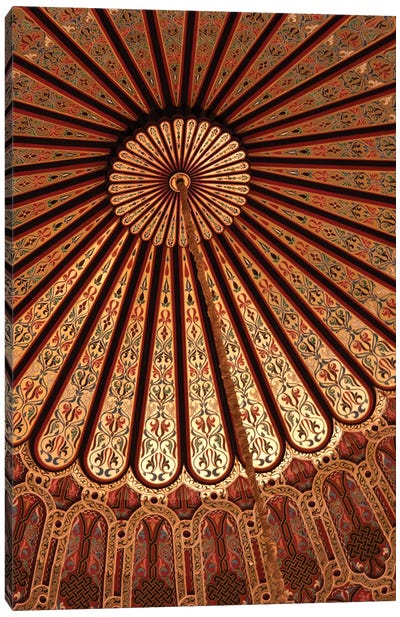 Vaulted Ceiling, Hassan II Mosque, Casablanca, Morocco Canvas Art Print - African Culture