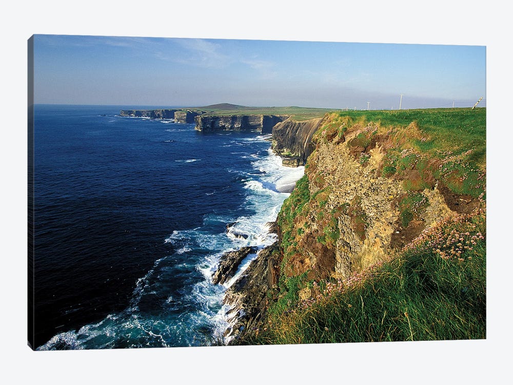 Ireland, County Clare. Kilbaha Bay, Loop Head by William Sutton 1-piece Canvas Art Print