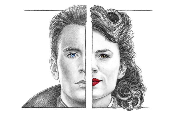 Steve And Peggy by Marta Wit wall art