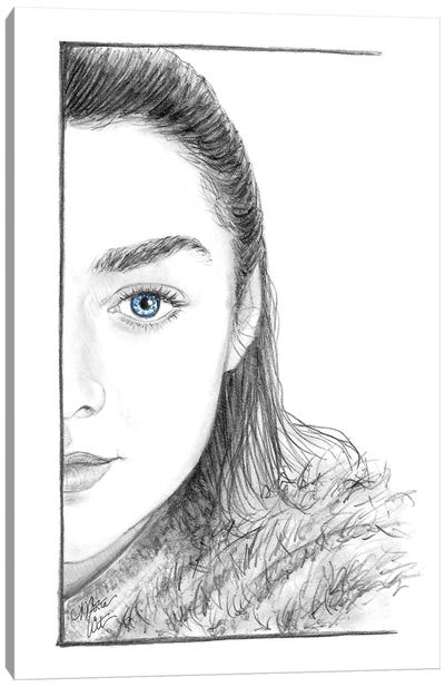 Arya Canvas Art Print - Game of Thrones