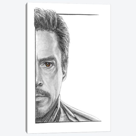 Tony Stark End Game Canvas Print #WTM118} by Marta Wit Art Print