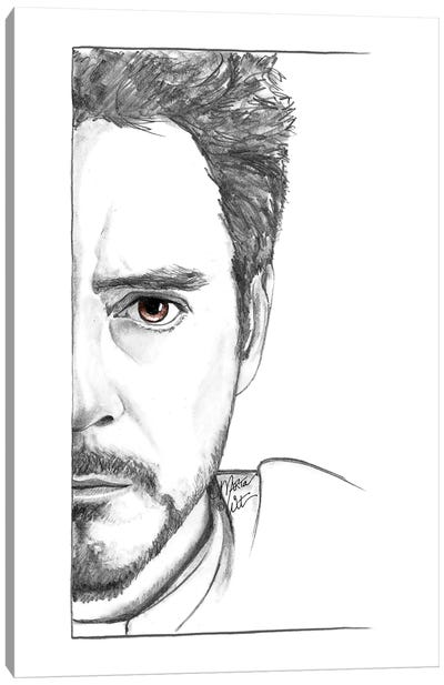 Tony Stark Canvas Art Print - Marta Wit