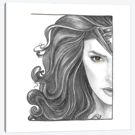 Wonder Woman Canvas Print #WTM131} by Marta Wit Art Print