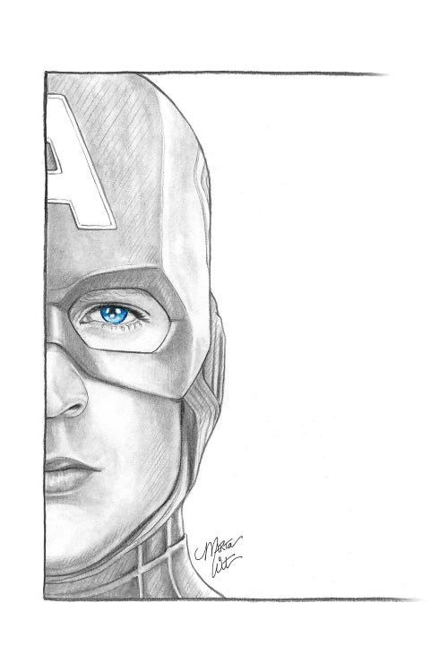 Captain America by Marta Wit wall art