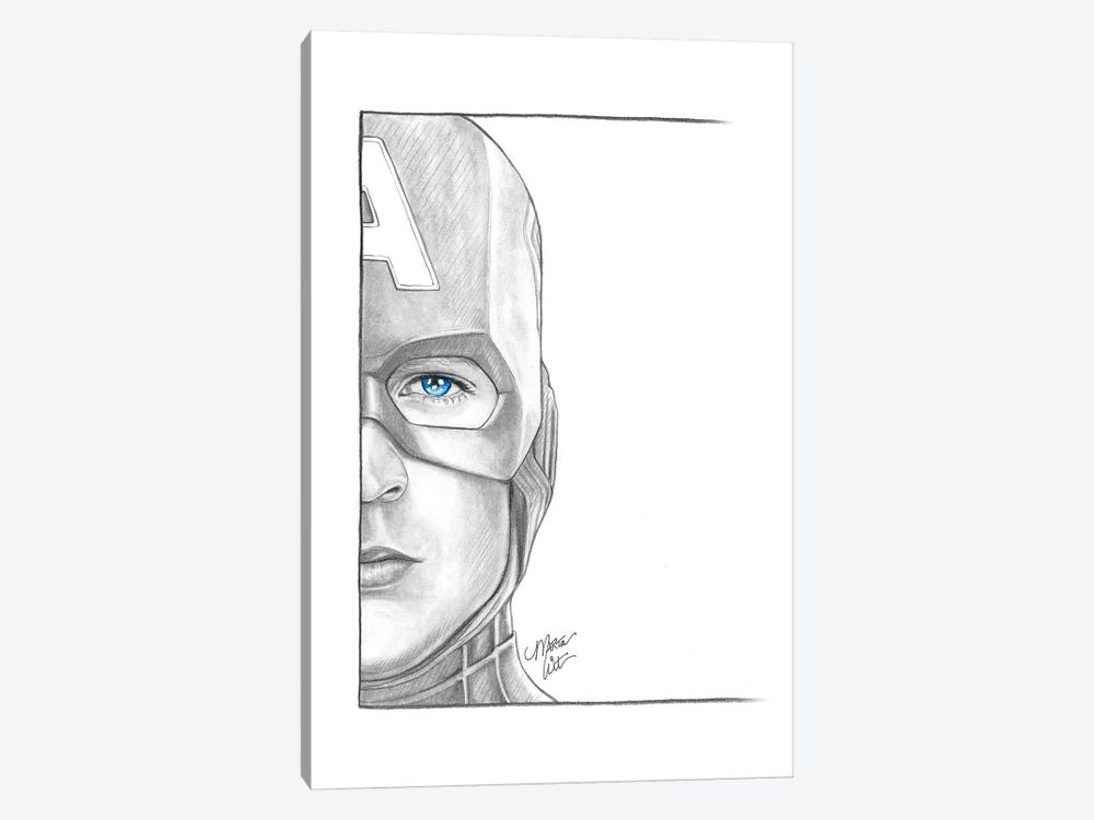 Captain America by Marta Wit 1-piece Canvas Artwork