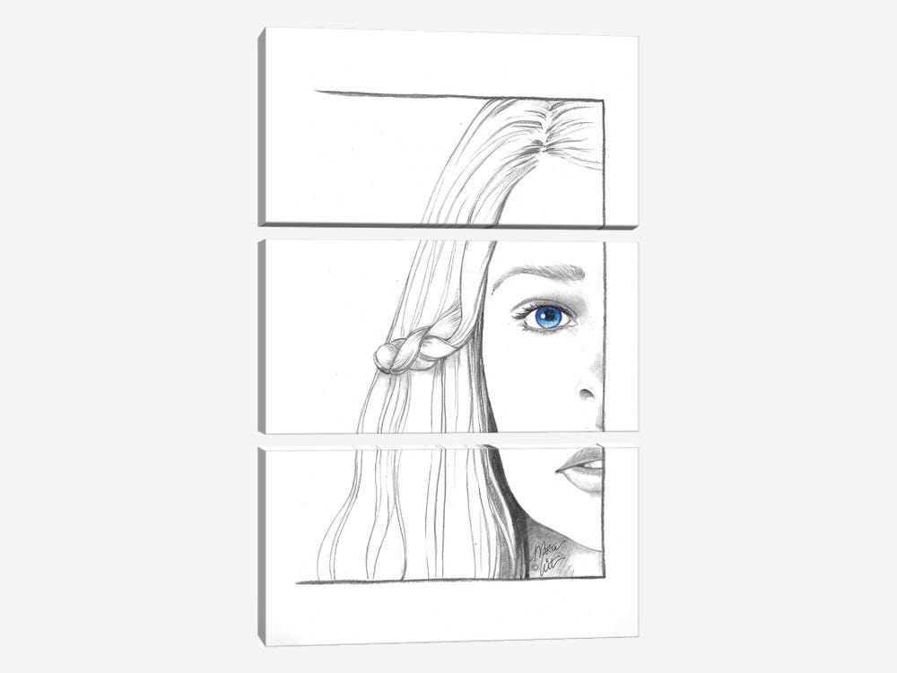 Daenerys by Marta Wit 3-piece Canvas Artwork