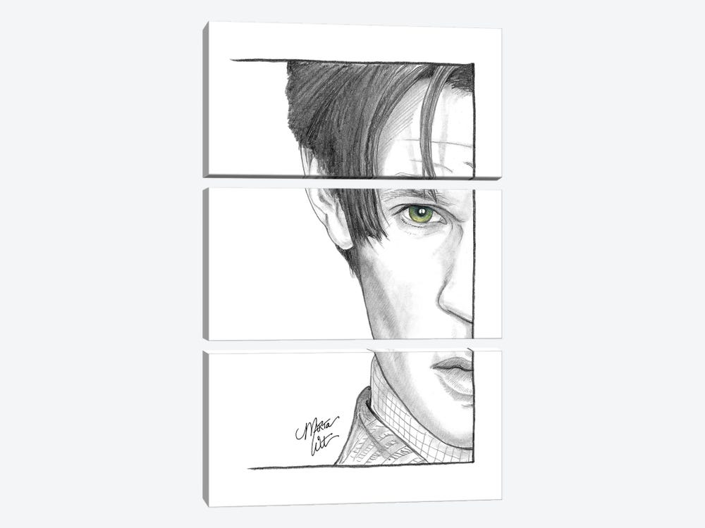 11th Doctor by Marta Wit 3-piece Canvas Art