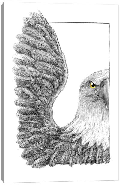 Eagly Canvas Art Print - Eagle Art