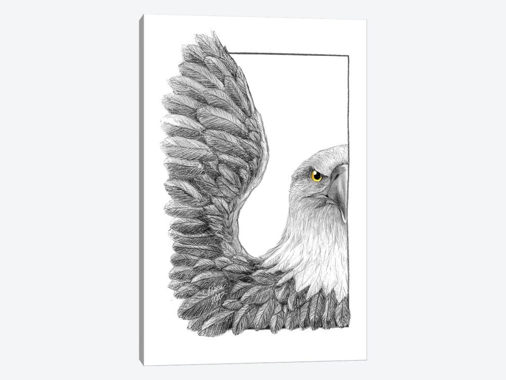Eagly by Marta Wit 1-piece Canvas Art Print