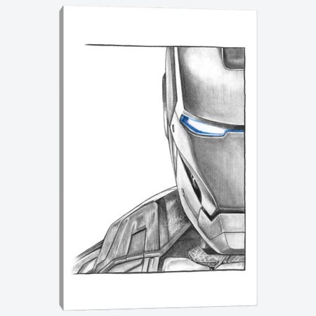 Iron Man Canvas Print #WTM46} by Marta Wit Canvas Art Print