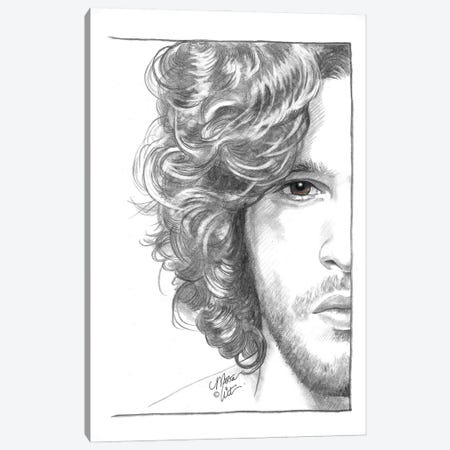 Jon Snow Canvas Print #WTM53} by Marta Wit Art Print