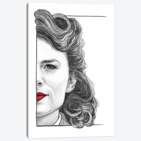 Peggy Carter Canvas Print #WTM81} by Marta Wit Canvas Wall Art