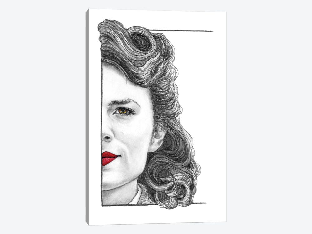 Peggy Carter by Marta Wit 1-piece Canvas Wall Art