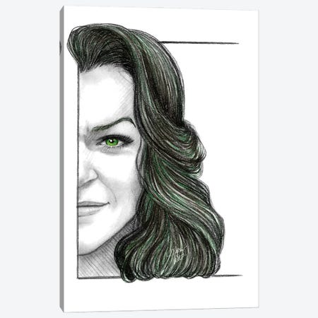 She-Hulk Canvas Print #WTM99} by Marta Wit Art Print