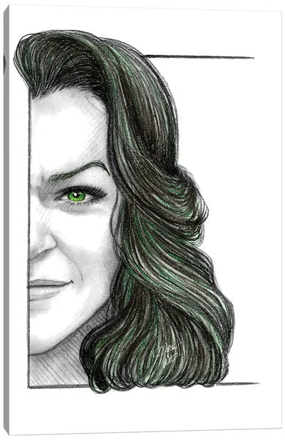 She-Hulk Canvas Art Print - Marta Wit