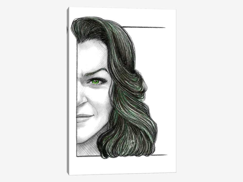 She-Hulk by Marta Wit 1-piece Art Print