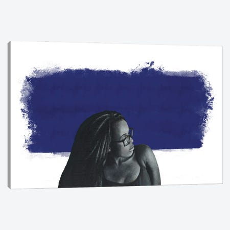 Blue Goddess Canvas Print #WTV10} by William Toliver Canvas Artwork