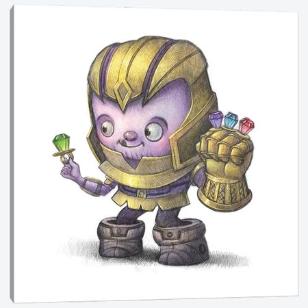 Baby Thanos Canvas Print #WTY101} by Will Terry Canvas Artwork