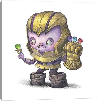 Baby Thanos Canvas Art Print - Other Animated & Comic Strip Characters