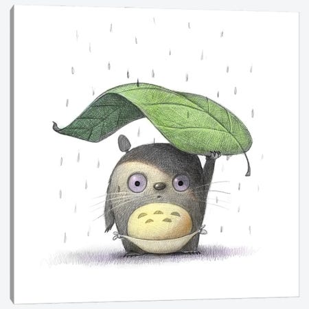 Baby Totoro Canvas Print #WTY105} by Will Terry Canvas Print