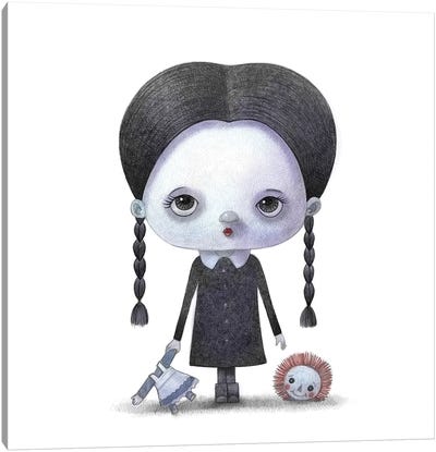 Baby Wednesday Canvas Art Print - The Addams Family