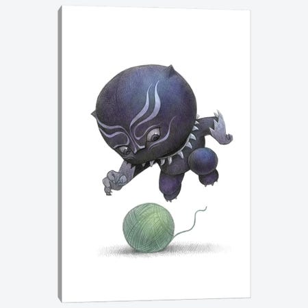 Baby Black Panther Canvas Print #WTY10} by Will Terry Canvas Print