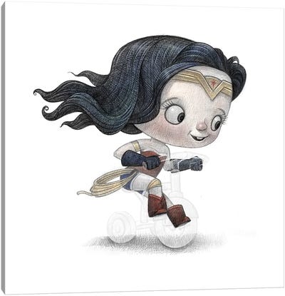 Baby Wonder Woman Canvas Art Print - Wonder Woman