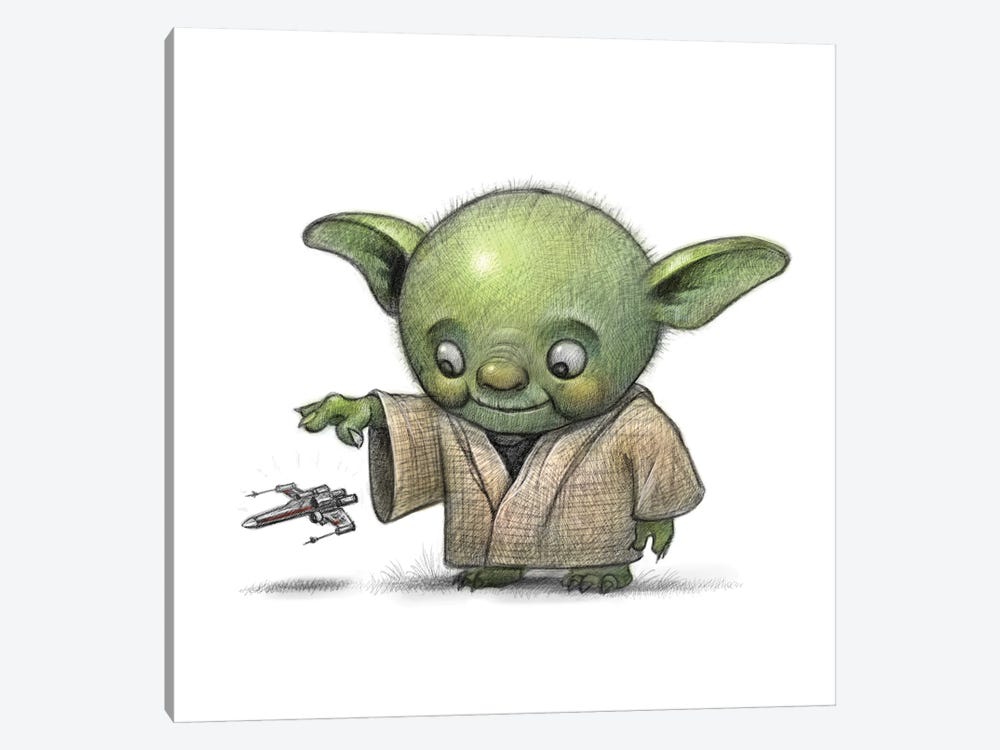 Baby Yoda by Will Terry 1-piece Canvas Art