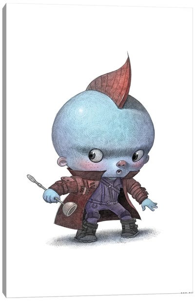 Baby Yondu Canvas Art Print - Other Animated & Comic Strip Characters