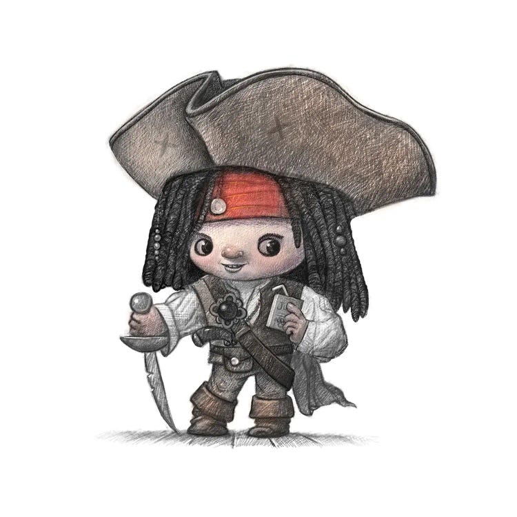 Baby Cap'n Jack by Will Terry wall art