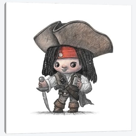 Baby Cap'n Jack Canvas Print #WTY116} by Will Terry Canvas Art