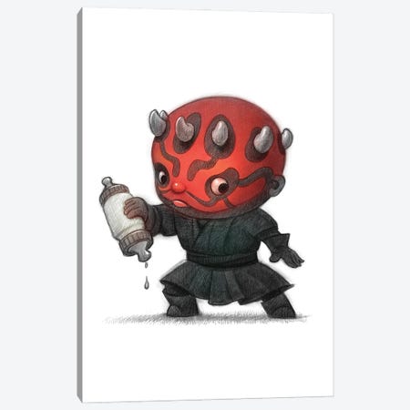 Darth Maul Canvas Print #WTY127} by Will Terry Art Print
