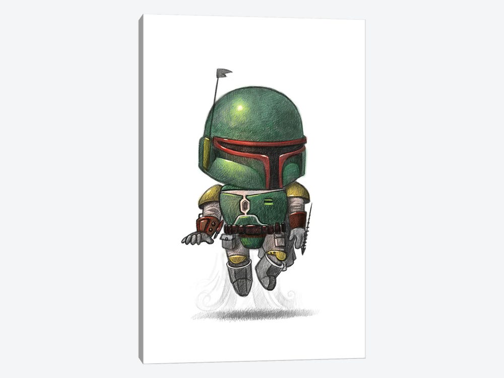 Baby Boba Fett by Will Terry 1-piece Canvas Artwork