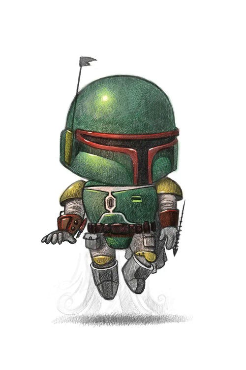 Baby Boba Fett by Will Terry wall art